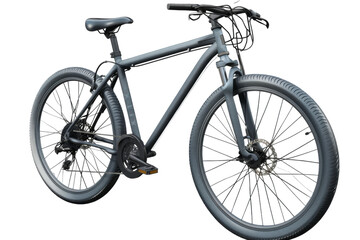 Fototapeta premium Classic blue bike with retro handlebars and wheels, isolated cleanly.