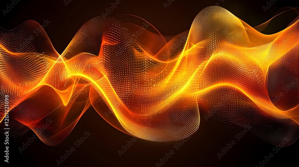 Poster glowing and dynamic financial graph background with merging digital trading analytics lines and futu