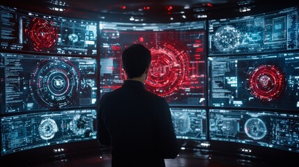 Business process automation on a computer monitor transitioning from analytics to software, styled in my own data visualization approach