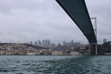 Stambuł, Turkey, Bosfor, panorama miasta, woda, niebo, gród, krajobraz, architektura, stambuł, budowa, wybrzeze © dulak