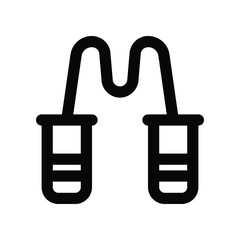jumping rope line icon. vector icon for your website, mobile, presentation, and logo design.