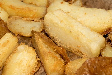 Close Up of Triple Cooked Chunky Chips Fries