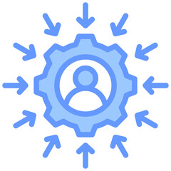 Customer Centric Blue Icon