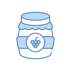 Raspberry Honey vector icon