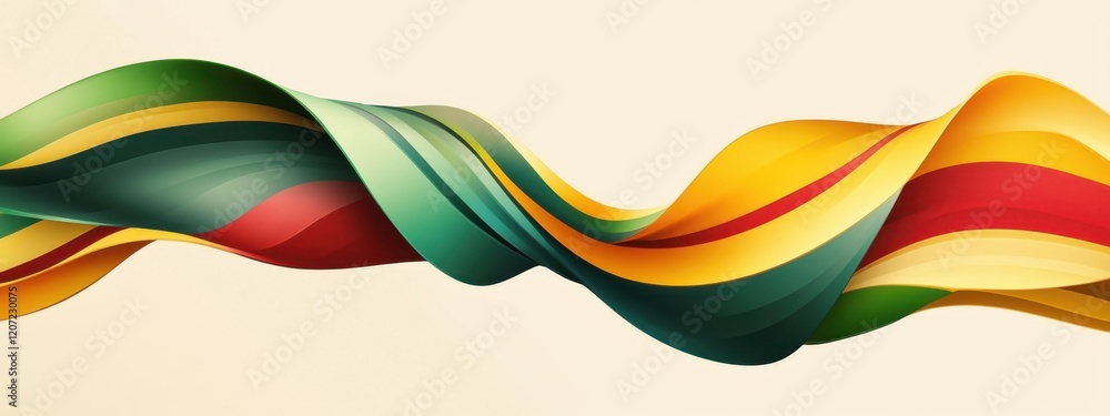Poster abstract colorful swirling wave design: vibrant hues and dynamic flow in a modern artistic compositi