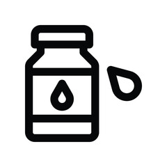 ink bottle line icon. vector icon for your website, mobile, presentation, and logo design.