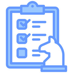 Obraz premium Strategic Planning Blue Icon