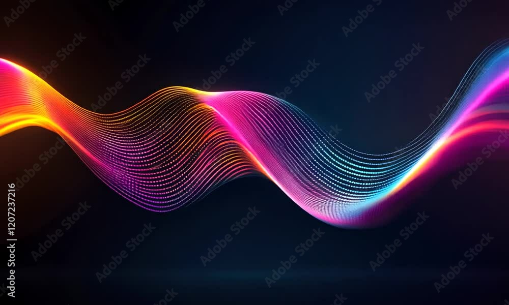 Poster tech art abstract creative colorful fluid kv visual design