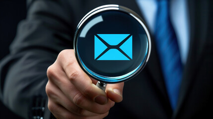 Email hacked warning alert notification, junk mail, scam malware spreading virus on message alert virtual on smartphone. potential cybersecurity threats