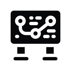 route icon. vector glyph icon for your website, mobile, presentation, and logo design.