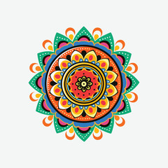 Hand-drawn decorative mandala. Decorative Mandala Design Ideal for Creative Projects, Cards, Posters, Flyers, Banners, and Covers