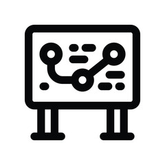 route icon. vector line icon for your website, mobile, presentation, and logo design.