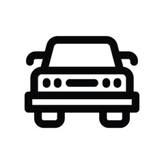 car icon. vector line icon for your website, mobile, presentation, and logo design.