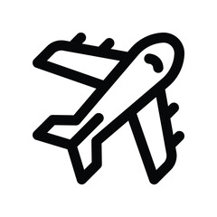 airplane icon. vector line icon for your website, mobile, presentation, and logo design.