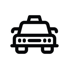 taxi icon. vector line icon for your website, mobile, presentation, and logo design.
