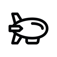 zeppelin icon. vector line icon for your website, mobile, presentation, and logo design. © Yaprativa