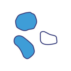 Crystal Healing Stones vector icon stock illustration