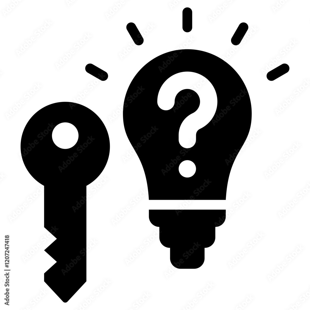 Poster Problem Solving Glyph Icon