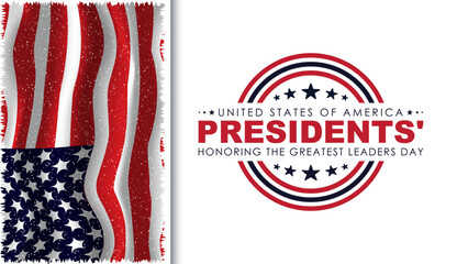 Happy Presidents Day card, Background, poster Vector illustration.