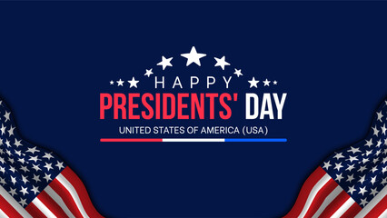 Happy Presidents Day card, Background, poster Vector illustration.