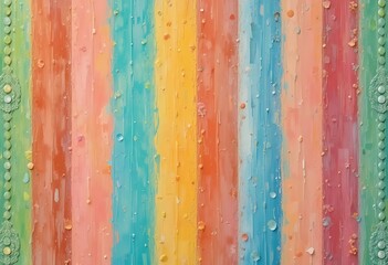 Obraz premium Abstract Pastel Striped Artwork With Textured Details