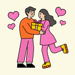 Happy Valentine's Day Vector Illustration