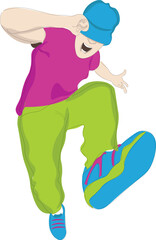 boy with skateboard dance SKA rock music