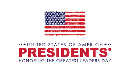 Happy Presidents Day card, Background, poster Vector illustration.