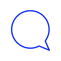 chat icon or chat symbol isolated on transparent background