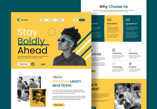 Business Landing Page Design Template