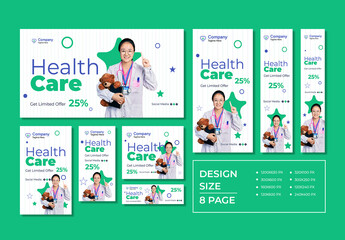 Healthy Care Web Banner Set