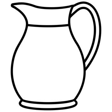 recommend clip art: Simple Pitcher Vector Sketch