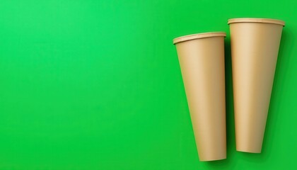 Fototapeta premium eco-friendly packaging concept. Packaging solutions made from grass fibers, reducing water and energy consumption compared to paper