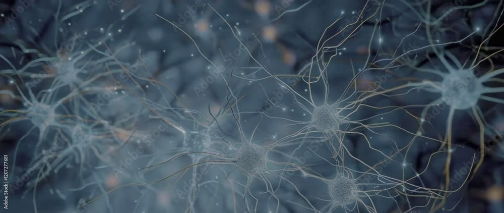 Poster a vibrant representation of a neural network, with glowing nodes and electric-style connections, sym