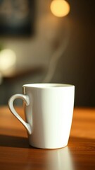 White coffee cup mug vertical
