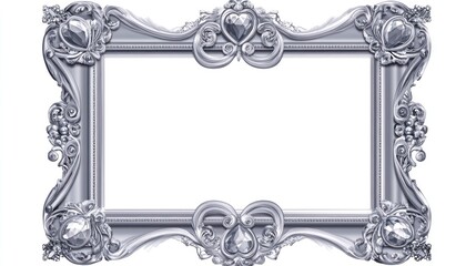 Vintage heart frame for love background valentine's decor