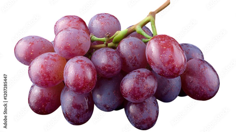 Poster grape bunch isolated on transparent background