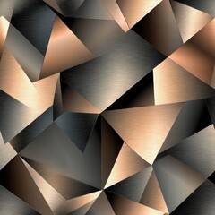 Abstract Geometric Metal Triangles Pattern Design