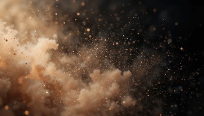 Obraz premium Fiery explosion with plumes of smoke and sparks.