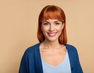 Obraz premium Portrait of a smiling woman
