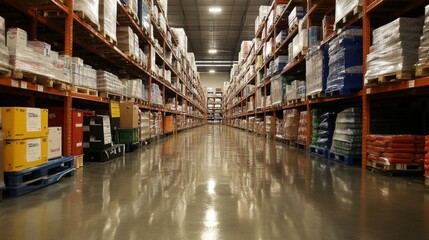 Extensive Warehouse Inventory Storage Facility