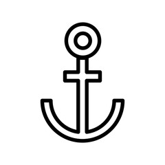 Anchor vector icon