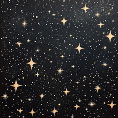 Golden Night Sky Background