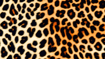 Fototapeta premium leopard texture dark furry background real animal print spots fashion design for fabric