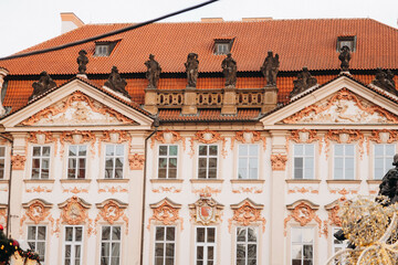 Incredible architecture in the old town of Prague. Historically preserved buildings from ancient...