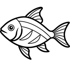 Abstract Fish Vector Art