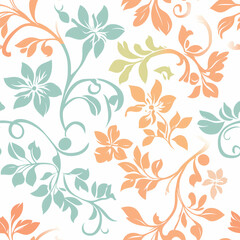 A seamless pattern designed in an Eastern style, Seamless design allows for a perfectly continuous pattern with no visible seams.