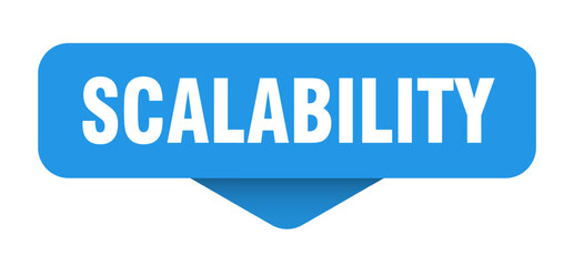 scalability sticker. scalability sign on transparent background