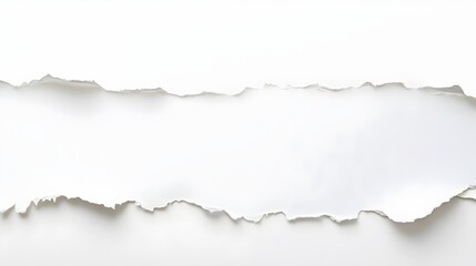 The isolated torn paper overlay mockup features a lifelike torn edge design on a clean backdrop, perfect for branding, advertising, and creative presentations.