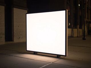 Blank plasma screen in public for mockup